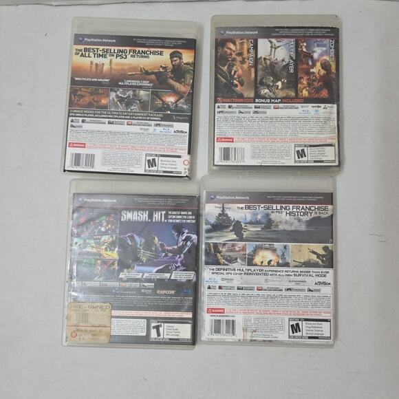 Lot Of 4 PS3 Games Marvel Vs Capcom, Call Of Duty CIB - Picture 2 of 3